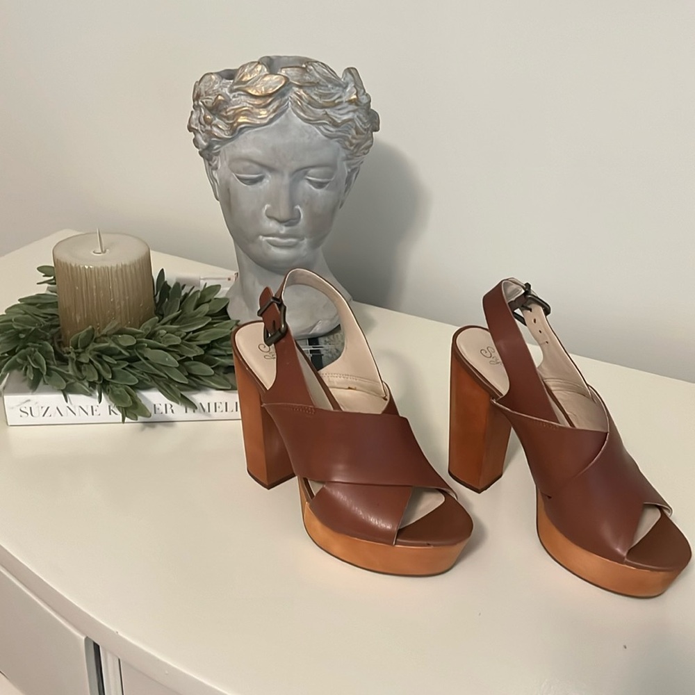 New Seychelles Women's Expedite Platform Pump, Whiskey, 7 M US - Picture 5 of 9